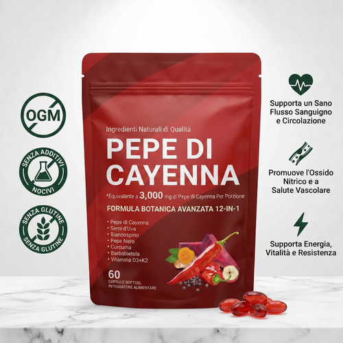 Capsule di gelatina al pepe di cayenna SanCore