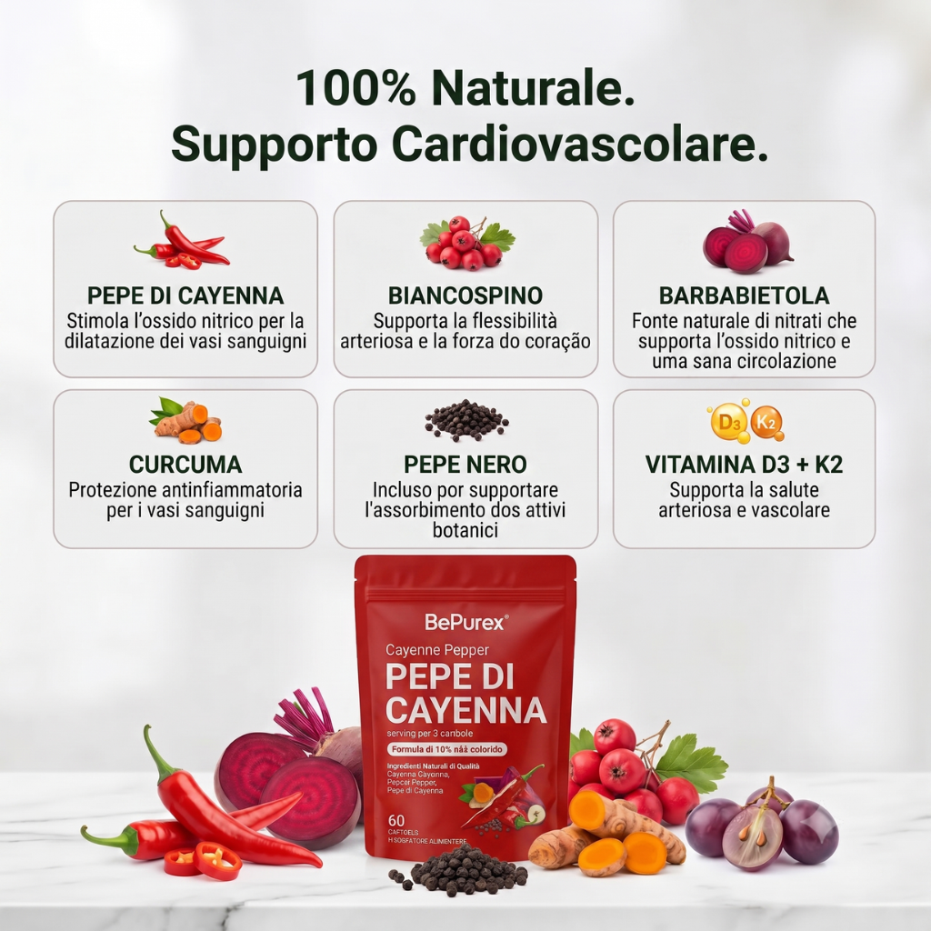 Capsule di gelatina al pepe di cayenna SanCore